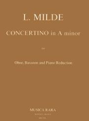 Milde, Ludwig: Concertino a minor for oboe, bassoon and piano 