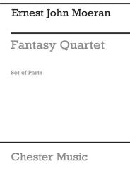 Moeran, Ernest John: Fantasy Quartet for oboe, violin, viola and violoncello, parts,  archive copy 
