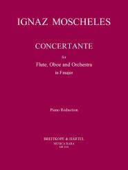Moscheles, Ignaz: Concertante für Flöte, Oboe und Orchester, für Flöte, Oboe und Kavier 