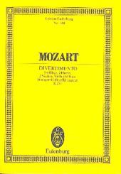 Mozart, Wolfgang Amadeus: Divertimento D-Dur Nr.11 KV251 für Oboe, 2 Hörner und Streichquartett, Studienpartitur 