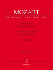 Mozart, Wolfgang Amadeus: Konzert C-Dur KV314 für Oboe und Orchester, Partitur 