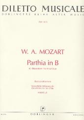 Mozart, Wolfgang Amadeus: Parthia B-Dur für 21 Oboen, 2 Klarinetten, 2 Hörner und 2 Fagotte, Partitur 