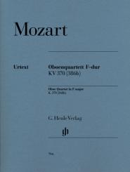Mozart, Wolfgang Amadeus: Quartett F-Dur KV370 für Oboe, Violine, Viola, Violoncello, Stimmen 
