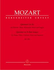 Mozart, Wolfgang Amadeus: Quintett Es-Dur KV452 für Klavier, Oboe, Klarinette, Horn und Fagott 