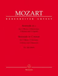 Mozart, Wolfgang Amadeus: Serenade c-Moll KV388 für 2 Oboen, 2 Klarinetten, 2 Hörner und 2 Fagotte, 8 Stimmen 