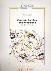Muller, Thierry: Concerto for oboe and Wind Band for concert band, score 