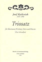 Myslivecek, Josef: Triosatz Es-Dur für Klarinette (Violine, Flöte, Oboe) Horn (Fagott) und Klavier, 5 Stimmen 