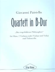 Paisiello, Giovanni: Quartett B-Dur für Oboe, 2 Violinen (Violine und Viola) und Violoncello 