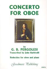 Pergolesi, Giovanni Battista: Concerto for oboe (flute) and orchestra, piano reduction 