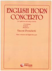 Persichetti, Vincent: English Horn Concerto für Englischhorn und Streichorchester, Klavierauszug mit Solostimme 