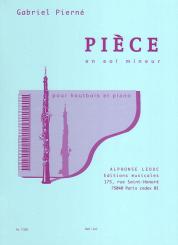 Pierné, Gabriel Henri Constant: Pièce en sol mineur pour hautbois et piano 
