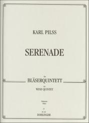 Pilss, Karl: Serenade  für Flöte, Oboe, Klarinette, Horn und Fagott, Stimmen 