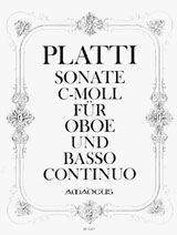 Platti, Giovanni Benedetto: Sonate c-Moll  für Oboe und Bc 