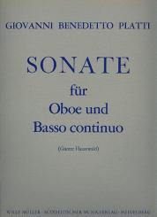 Platti, Giovanni Benedetto: Sonate für Oboe und Bc  