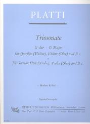 Platti, Giovanni Benedetto: Triosonate G-Dur für Flöte (Violine), Violine (Oboe) und Bc 