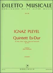 Pleyel, Ignaz Joseph: Quintett op.10,3 für Flöte, Oboe, und Streichtrio,    Stimmen 