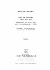 Ponchielli, Amilcare: Tanz der Stunden für Flöte, 2 Oboen, 2 Klarinetten, 2 Hörner, 2 Fagotte (Kontrabaß ad lib), Partitur 