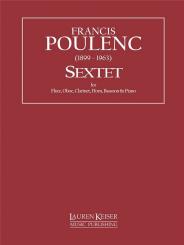 Poulenc, Francis: Sextet for flute, oboe, clarinet, horn, bassoon and piano, score and parts 