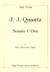 Quantz, Johann Joachim: Sonate C-Dur für Oboe, Klarinette und Fagott Partitur+Stimmen 