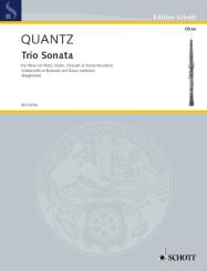 Quantz, Johann Joachim: Trio Sonata G major for oboe, cello and bc 