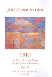 Röntgen, Julius: Trio op.86 für Flöte, Oboe und Fagott, Partitur und Stimmen 