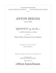 Reicha, Anton (Antoine) Joseph: Quintett e-Moll op.88,1 für Flöte, Oboe, Klarinette, Horn und Fagott, Stimmen 