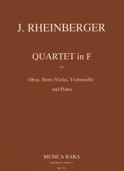 Rheinberger, Joseph Gabriel: Quartet F-Dur für Oboe, Horn (Viola), Cello und Klavier, Stimmen 