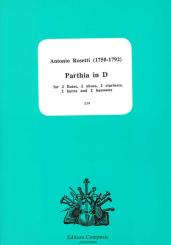 Rosetti, Antonio (Franz Anton Rössler): Parthia in D for 2 flutes, 2 oboes, 2 clarinets, 2 horns and 2 bassoons, score and parts 