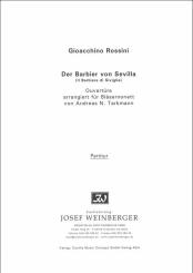Rossini, Gioacchino: Der Barbier von Sevilla Ouvertüre für Flöte (Piccolo), 2 Oboen, 2 Klarinetten (B), 2 Hörner (F), 2 Fagott, Kb ad lib.,  Partitur 