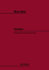 Rota, Nino: Quintetto per flauto, oboe, viola, violoncello e arpa, partitura 