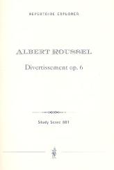 Roussel, Albert Charles Paul: Divertissement op.6 für Flöte, Oboe, Klarinette, Fagott, Horn und Klavier, Studienpartitur 
