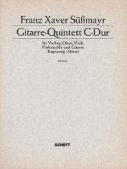 Süßmayr, Franz Xaver: Gitarre-Quintett C-Dur für Violine, Oboe, Viola, Violoncello und Gitarre, Partitur und Stimmen 