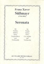 Süßmayr, Franz Xaver: Serenata für Violine, Gitarre, Oboe, Englischhorn und Violoncello, Partitur+Stimmen 