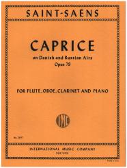 Saint-Saëns, Camille: Caprice on Danish and Russian Airs op.79 for flute, oboe, clarinet and piano, parts 