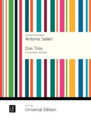 Salieri, Antonio: 3 Trios für 2 Oboen und Fagott, Partitur und Stimmen 