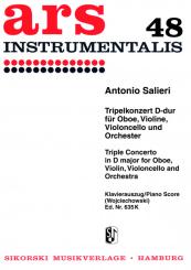 Salieri, Antonio: Konzert D-Dur für Oboe, Violine, Violoncello und Orchester, für Oboe, Violine, Violoncello und Klavier 