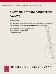 Sammartini, Giovanni Battista: Sonate G-Dur für Oboe (Flöte, Violine) und Gitarre 