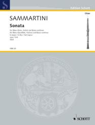 Sammartini, Giovanni Battista: Sonate G-Dur op.13,4 für Oboe (Flöte, Violine) und Bc 