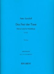 Sandloff, Peter: Das Fest der Tiere für große Flöte, Oboe, Klarinette und Fagott, Partitur 