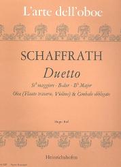 Schaffrath, Christoph: Duett B-Dur für Oboe (Flöte, Violine) und Cembalo (Klavier) 