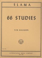 Slama, Anton: 66 Studies in all Keys for bassoon 