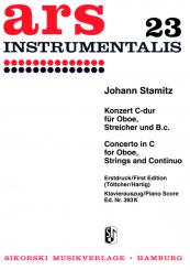 Stamitz, Johann Wenzel Anton: Konzert C-Dur für Oboe, Streicher und Bc für Oboe und Klavier 