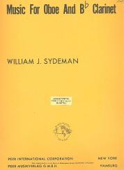 Sydeman, William: Music for oboe and clarinet, score and parts 