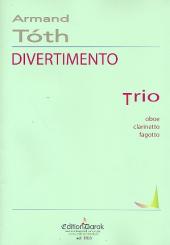 Tóth, Armand: Divertimento for oboe, clarinet and bassoon, score and parts 