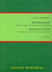 Taffanel, Paul: Quintett g-Moll für Flöte, Oboe, Klarinette, Horn und Fagott, Partitur und Stimmen 