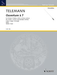 Telemann, Georg Philipp: Ouverture à 7 TWV 55:C6 für 3 Oboen, 2 Violinen, Viola und Basso continuo, Cembalo (Klavier), , Err:520 