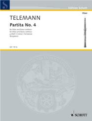 Telemann, Georg Philipp: Partita g-Moll Nr.4 für Oboe und Bc 