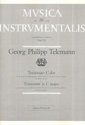 Telemann, Georg Philipp: Sonate C-Dur für Altblockflöte, Diskantgambe (Altblockflöte/Flöte/Oboe(Violine) und Bc, Stimmen 