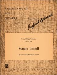 Telemann, Georg Philipp: Sonate a-Moll D821 für Oboe (Flöte) und Gitarre 