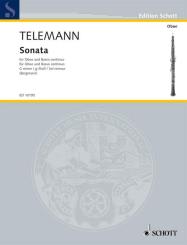 Telemann, Georg Philipp: Sonata g minor for oboe and piano 